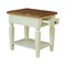 International Concepts Rectangle Vista Solid Wood End Table with Shelf and Drawer -, 18 in W, 24 in L, 24 in H, Wood OT79-15E - alternate 7
